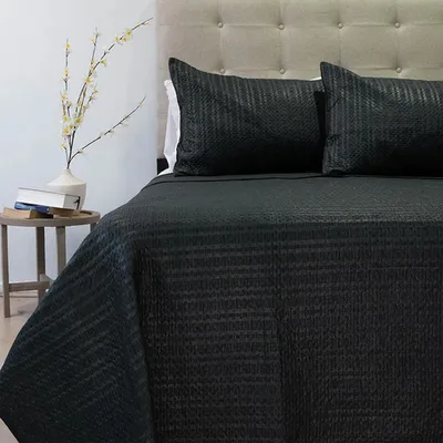 Quilt Boston Outboss Hotpress 2.5 Plazas Negro Poliéster Negro