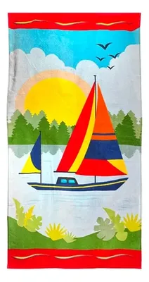 Toalla De Playa Velour Algodón 70x140cm