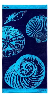 Toalla De Playa Jacquard Algodón 80x160cm Coral Claro