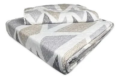 Quilt Reversible Da Vinci 2 Plazas Poliéster Coral Claro