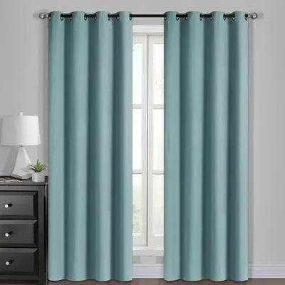 Cortinas Blackout Sinfonía Poliéster 140x220 Turquesa