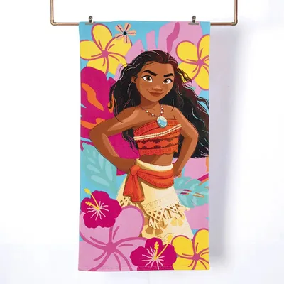 Toalla De Playa Microfibra 70x140 Cm Con Bolso Coral Claro