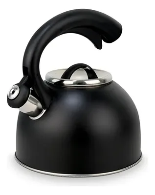 Tetera Acero Inoxidable 2.5 Litros Con Silbato Negro