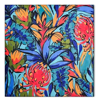 Toalla De Playa Microfibra Estampada Outdoor Coral Claro