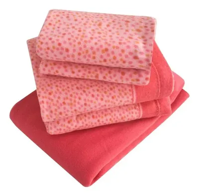 Set De Sábanas Polar Estampadas 2 Plazas Verde Oscuro