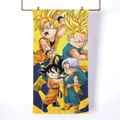 Toalla De Playa Microfibra 70x140 Cm Dragon Ball Z Coral Claro