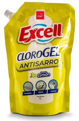 Cloro Gel Desinfectante Antisarro Aroma Limón