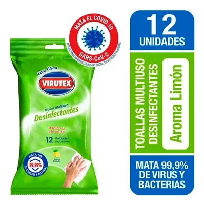 Paños Desinfectantes Multiuso Húmedos Limón