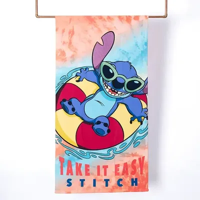 Toalla De Playa Microfibra 70x140cm Poliéster Coral Claro
