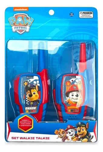 Walkie Talkie Paw Patrol Nickelodeon Infantil