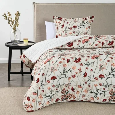 Quilt Estampado Sherpa 1.5 Plazas Poliéster