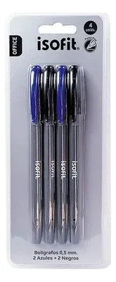 Lápiz Pasta Bolígrafo 0.5mm Azul Negro Amarillo