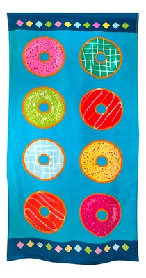 Toalla De Playa Velour Algodón 70x140cm Coral Claro
