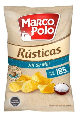Papas Fritas Rústicas Sal De Mar 185g