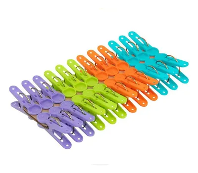 Pinzas Ganchos Caiman Para Ropa Plástico Multicolor