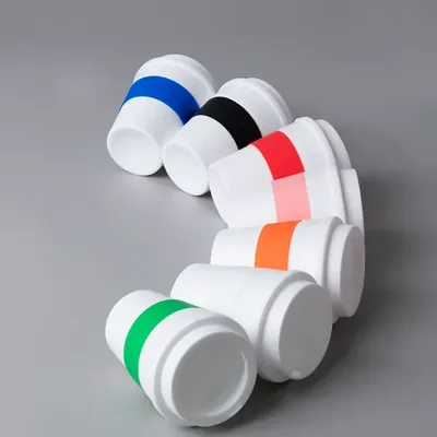 Vaso De Polipropileno Con Banda De Silicona Blanco