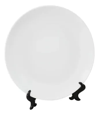 Plato De Porcelana Para Sublimación Blanco Liso