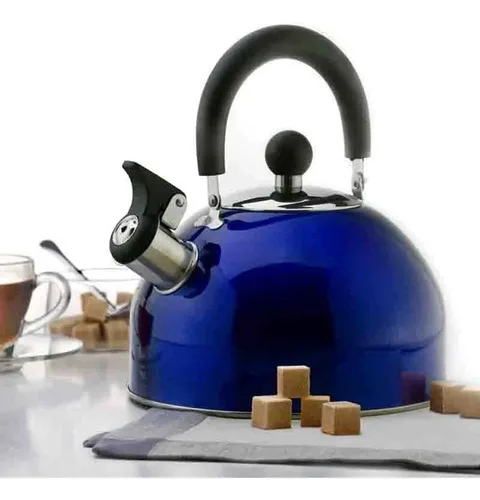 Tetera De Acero Inoxidable Azul De 2,5 Litros Azul