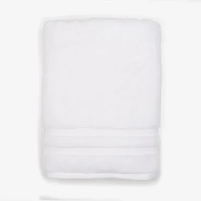 Toalla De Baño De Algodón 70x140 Cm Blanco Blanco