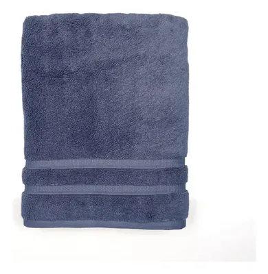 Toallón De Baño De Algodón Azul 90x150 Cm Azul
