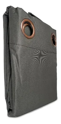 Cortina Microfibra Blackout 2 Piezas Dark Grey