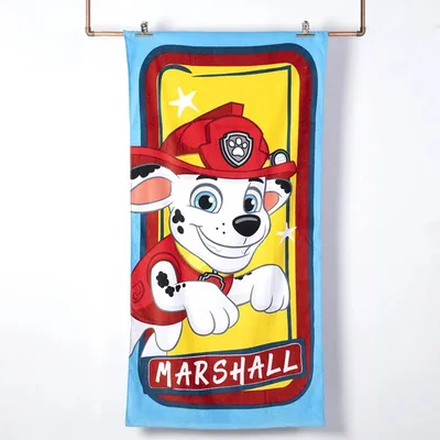 Toalla De Bano De Algodon 70x140 Cm Paw Patrol
