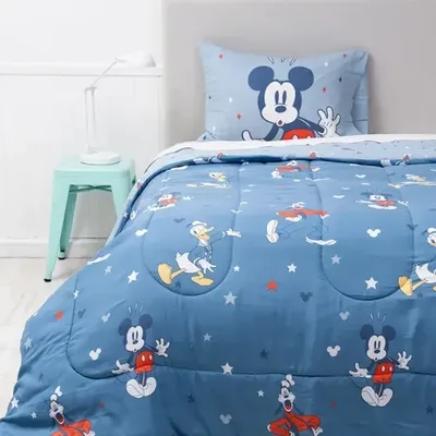 Plumón Reversible De 1.5 Plazas Con Funda De Almohada