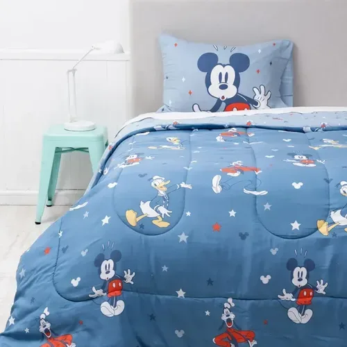 Plumón Reversible De 1.5 Plazas Con Funda De Almohada
