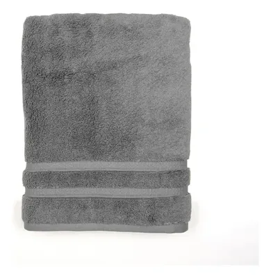 Toalla De Baño De Algodón 70x140 Cm Gris Gris