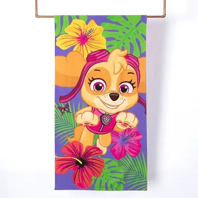Toalla De Playa De Poliéster Para Niñas Paw Patrol