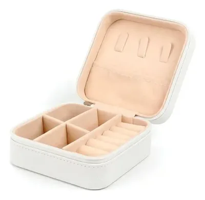 Caja Organizadora De Joyas Blanco