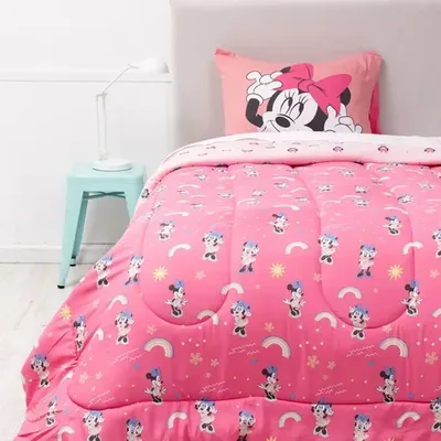 Plumón Reversible De 1.5 Plazas Con Funda