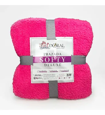 Frazada Térmica De Poliéster 2.5 Plazas Fucsia Fucsia