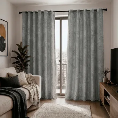 Cortina Velvet Emboss 140x220 Cm De Poliéster