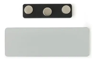 Etiqueta De Nombre En Aleación De Aluminio Con Imán Para Blanco