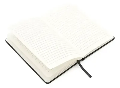 Cuaderno De Tapa Dura Con Cierre Elástico Borges A5 Negro