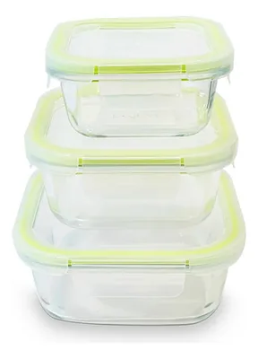 Contenedor Hermético De Vidrio 800 Ml