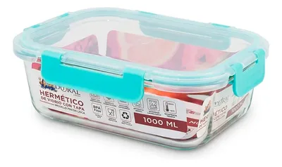 Contenedor De Vidrio Hermético Fresh Look 1000 Ml