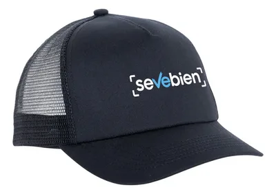 Gorra De Algodón Y Poliéster Con Visera Negro Xs