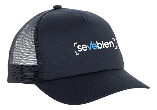 Gorra De Algodón Y Poliéster Con Visera Negro Xs