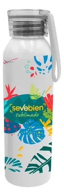 Botella De Aluminio Sublimable Corporativa Blanco