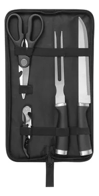 Set De Asado Corporativo En Estuche Negro