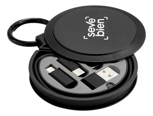 Cable De Carga Universal Con Adaptadores Blanco