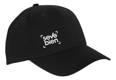 Gorra Corporativa De 6 Paneles Con Ventilación Negro Xs