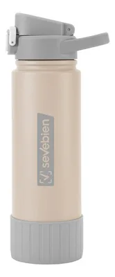 Termo De Acero Inoxidable 840 Ml Con Tapa Versátil Beige