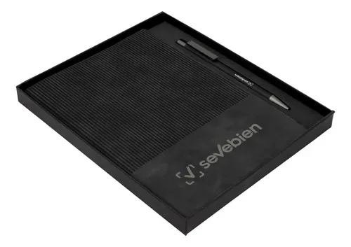 Set Corporativo Con Bolígrafo Y Libreta De Tapa Blanda Negro