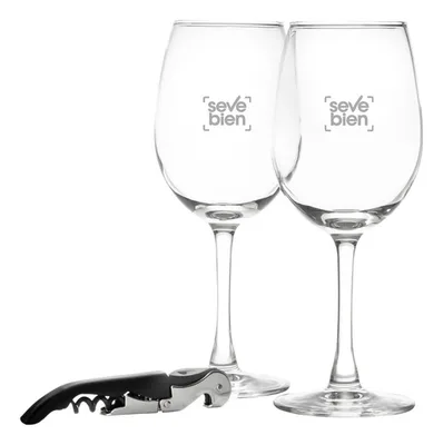Set De Vino Corporativo Con Abridor De Botellas