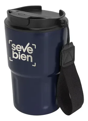 Termo De Acero Inoxidable 400 Ml Azul
