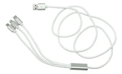 Cable Usb Con Adaptadores Multifunción Negro