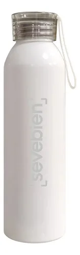 Botella De Aluminio Con Tapa Transparente Para Negro